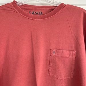 Izod Mens XL Casual Long Sleeve Pocket Tee